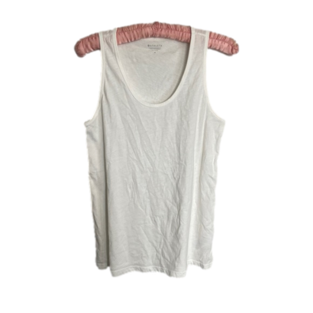 ATHLETA Organic Daily Tank top, Calla Lily SIZE M